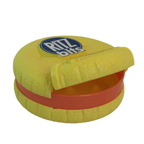 Ritz bits Sandwiches Snack Container Yellow Travel Size Lunch Box - Picture 3 of 6